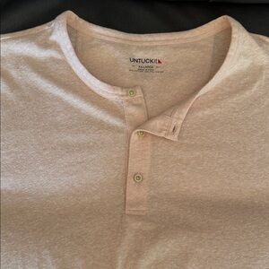 UNTUCKit Men's Light peach Henley